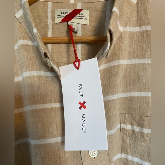 *NWT* Men’s Best Made Co. brand 100% Linen Shirt-XL - Picture 3 of 6